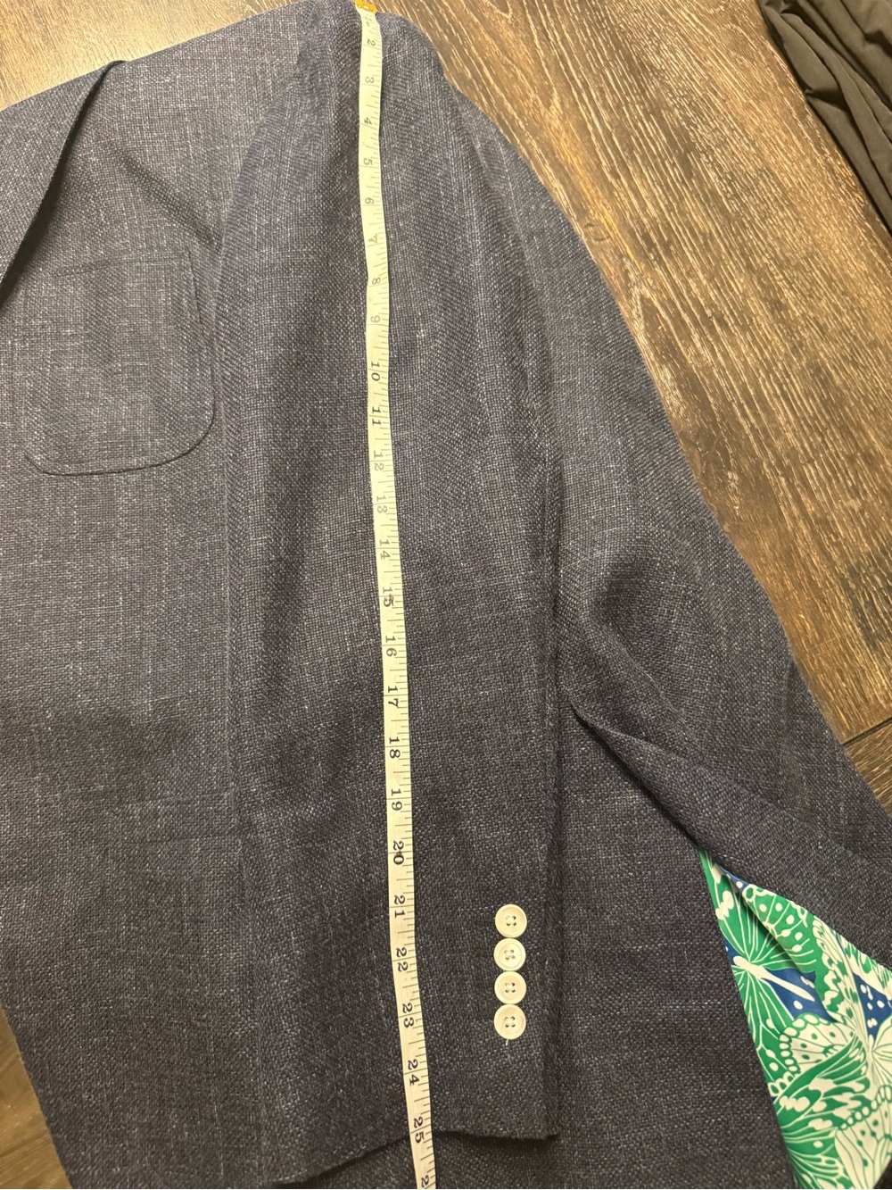 Brooks Brothers Navy Blazer with Butterfly Print Lining 🦋 - Picture 8 of 8